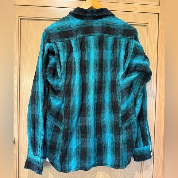Burton Durable Goods Thick Shacket Plaid Button Front Shirt / Medium - Picture 10 of 16